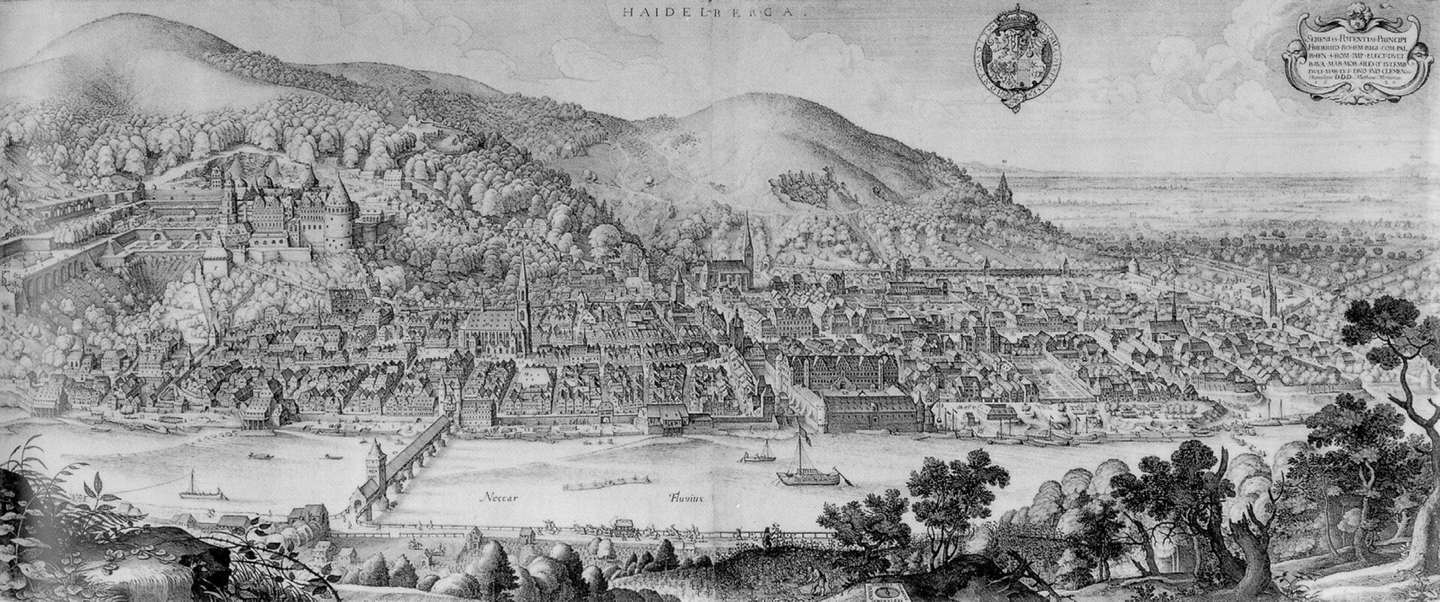 Heidelberg-Panorama von Matthäus Merian, 1620